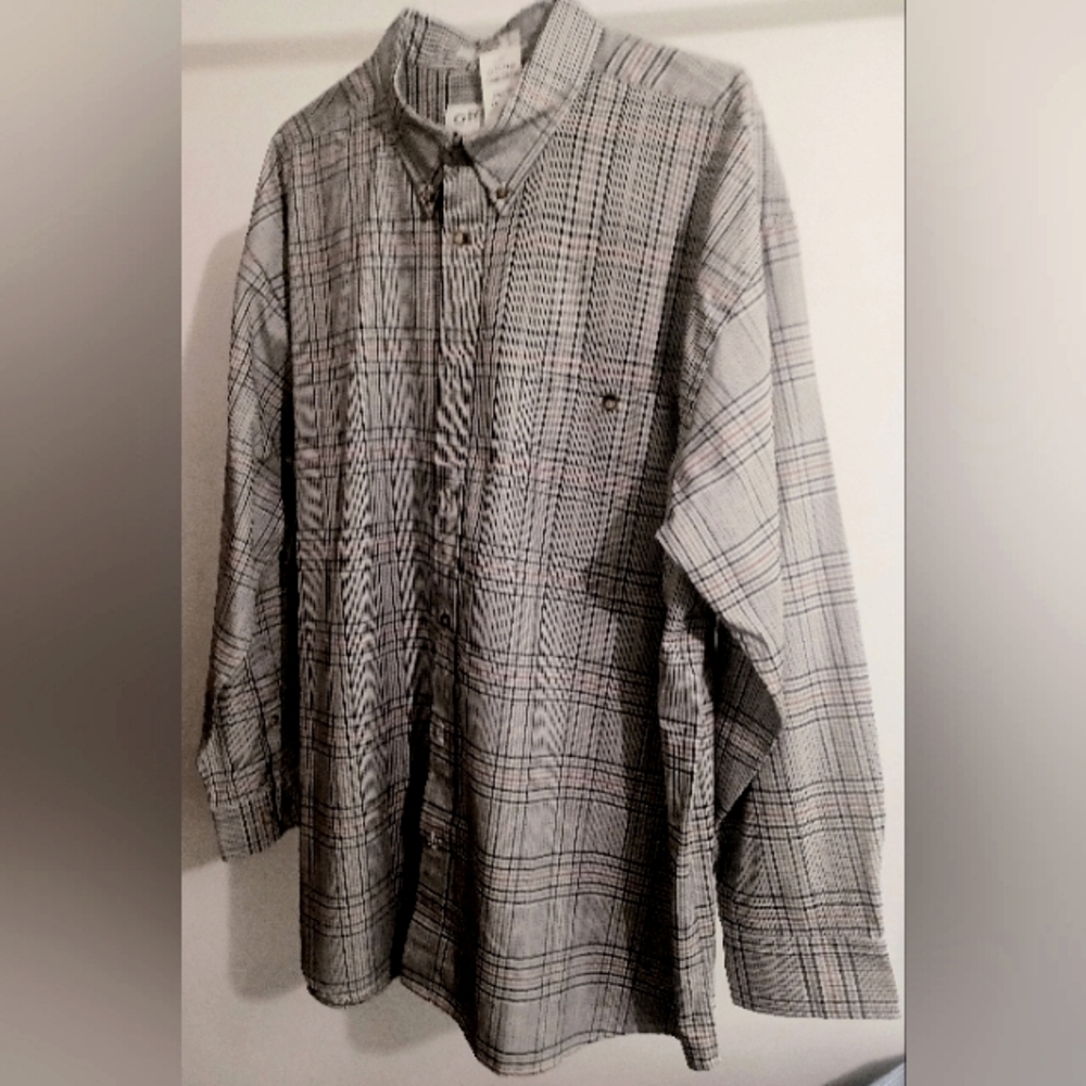 NWT Orvis Men's Cotton Plaid Shirt Size XXL
